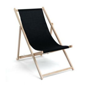 Liegestuhl mini schwarz