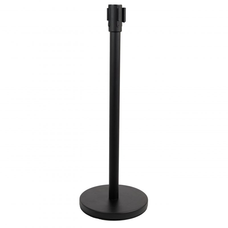 Tensator, Abgrenzungsständer mit Zugband, schwarz, 3,4mtr.