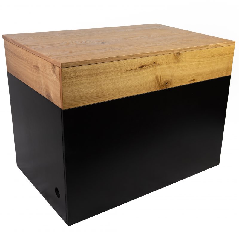 Buffeteckelement 90° schwarz/Wildeiche