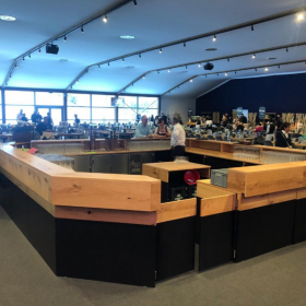 Bareckelement Alpin 45 Grad schwarz/Wildeiche