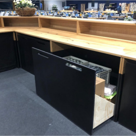 Bareckelement Alpin 45 Grad schwarz/Wildeiche