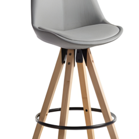 Barhocker Alpin Webstoff grau