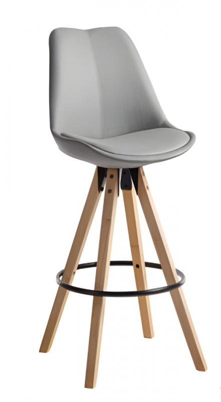 Barhocker Alpin Webstoff grau