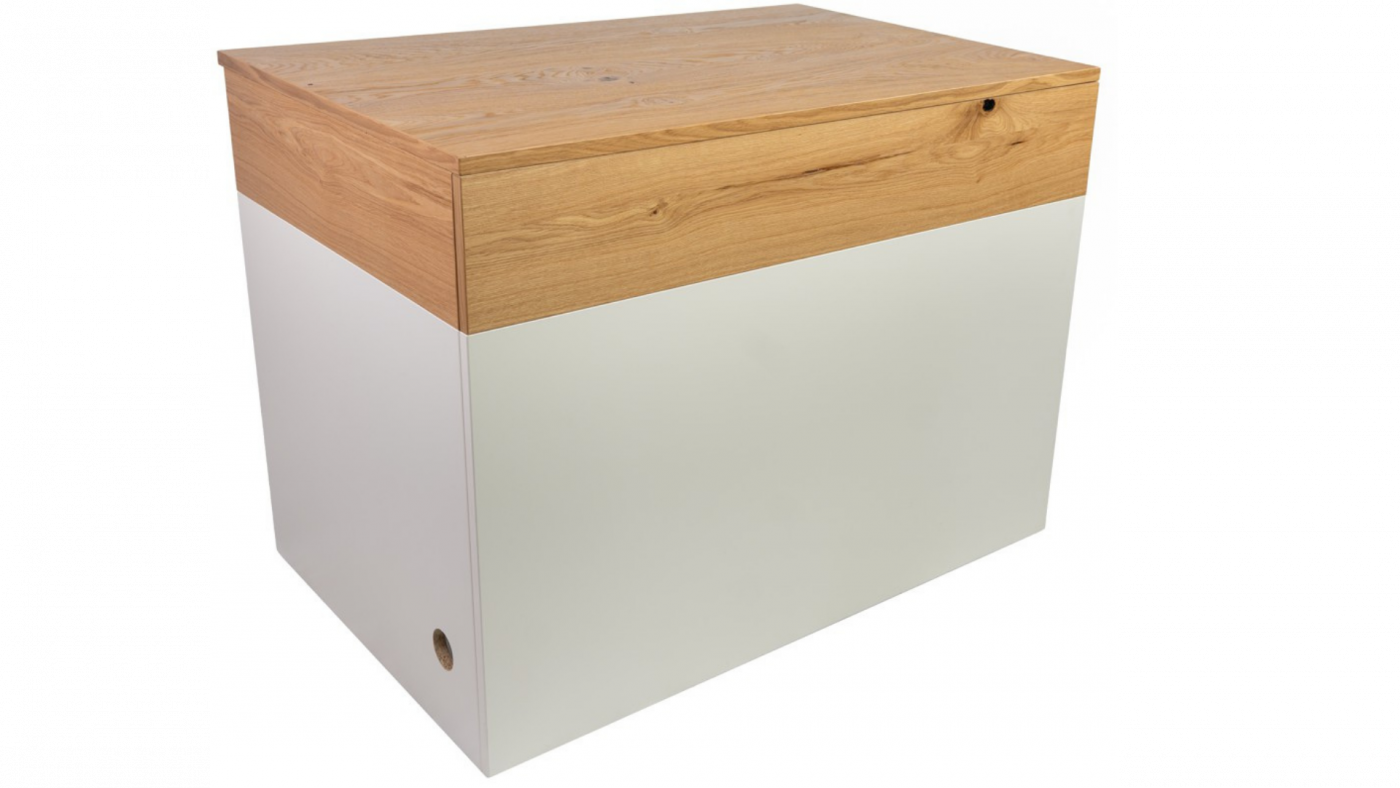 Buffetelement Alpin weiß/Wildeiche