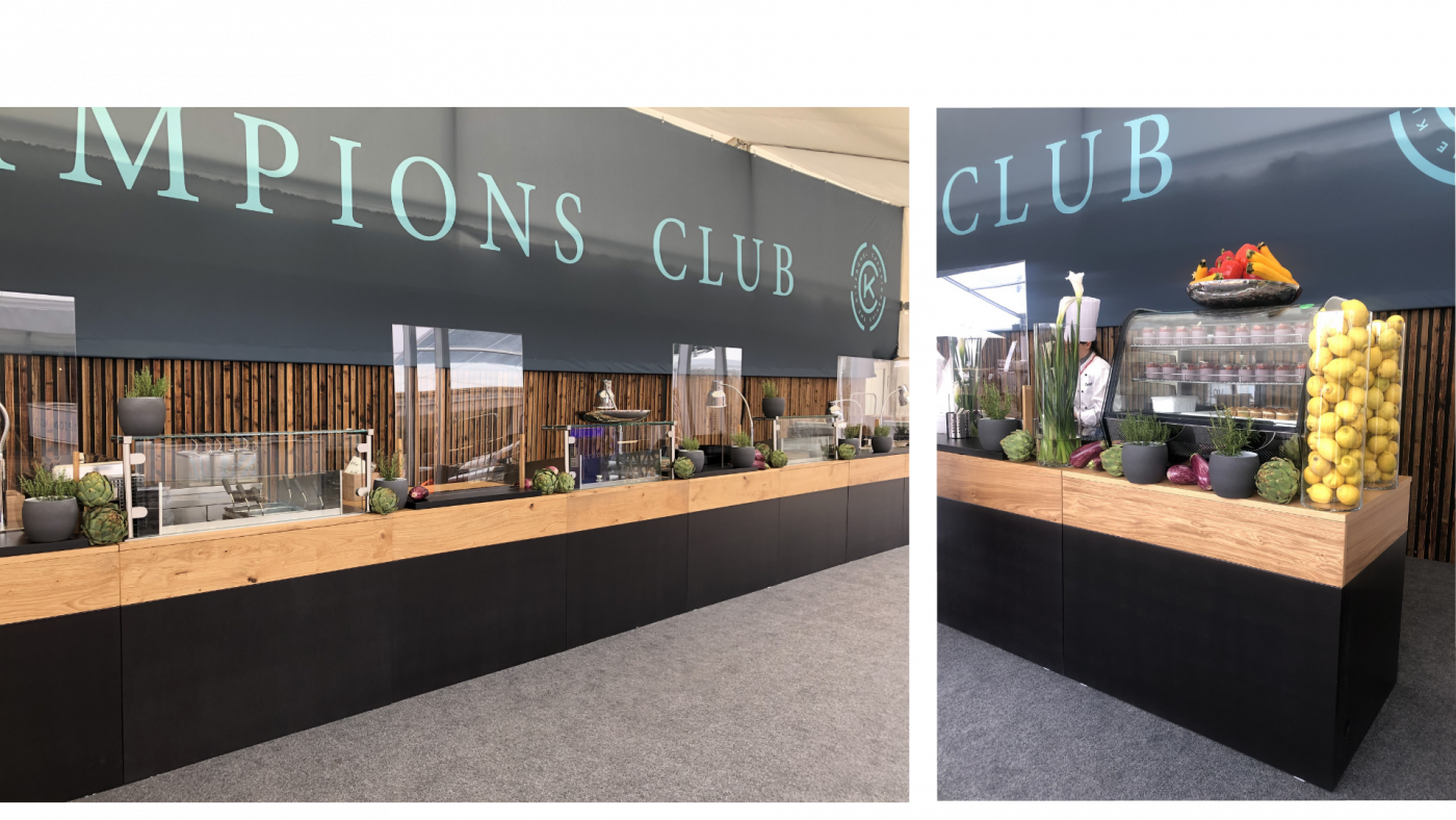 Buffeteckelement 90° schwarz/Wildeiche