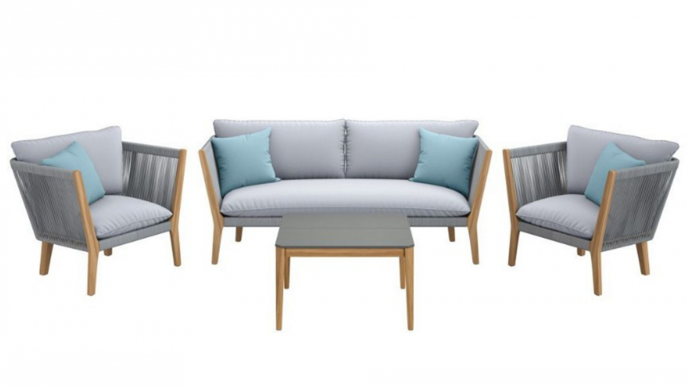 Aura Loungetisch grau/braun