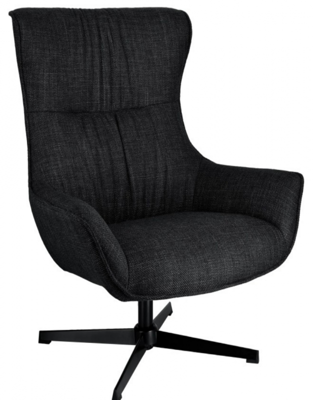 Ohrensessel Cortina, Sitz anthrazit, drehbar