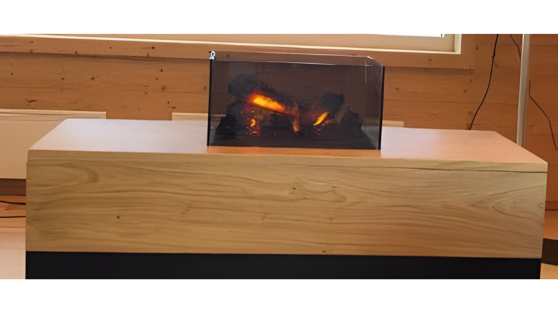 Podest Alpin mit Effektfeuer