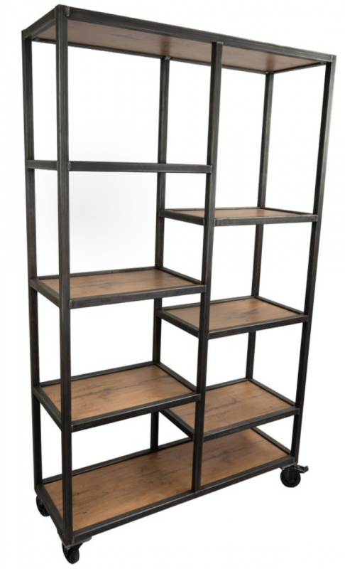 Regal Tirol für Back-Buffets, 8 Regalböden, rollbar