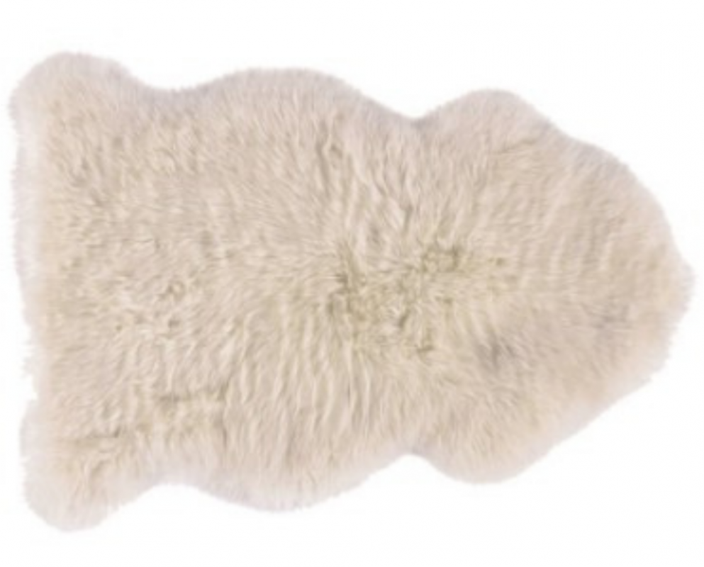 Schafsfell Kunstfell, Fellfarbe Weiß