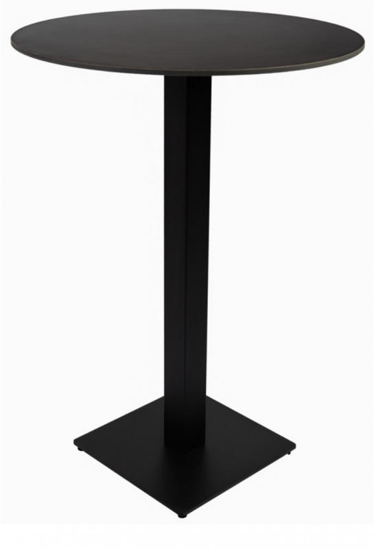 Stehtisch Linz, Platte rund 80 schwarz outdoortauglich