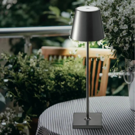 Tischleuchte Schwarz matt LED Akku