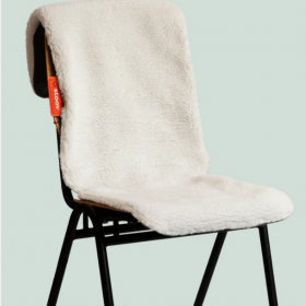 Drahtlose Sitz-Heizdecke, LxB 45x135cm, Farbe weiß