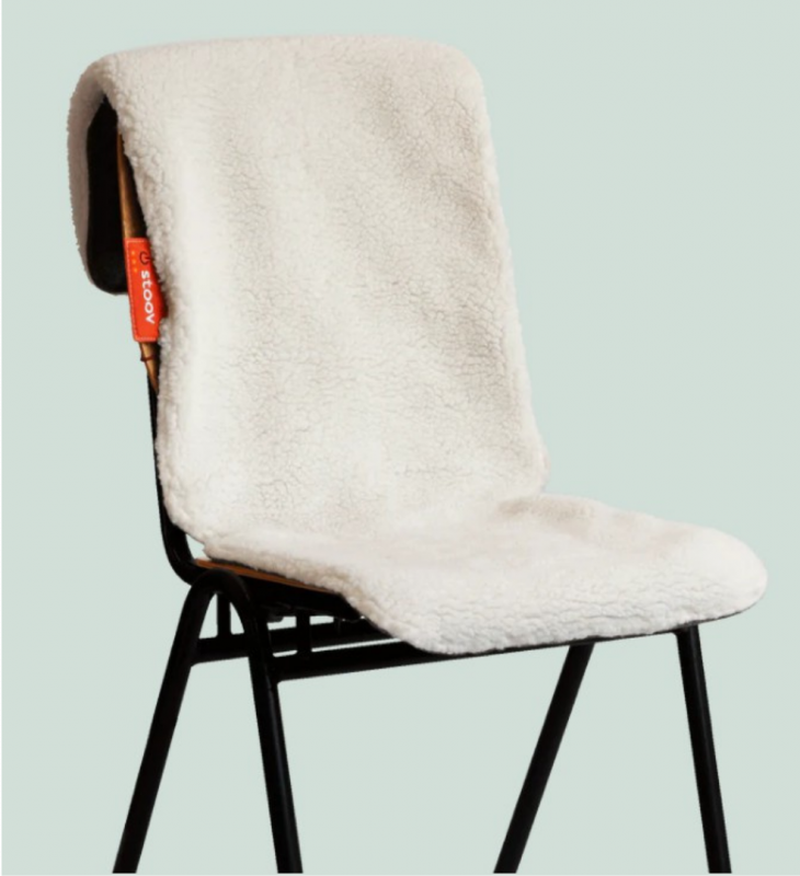 Drahtlose Sitz-Heizdecke, LxB 45x135cm, Farbe weiß