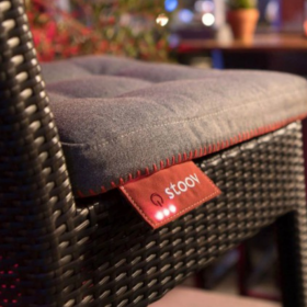 6 beheizbare Sitzkissen, Akkubetrieb