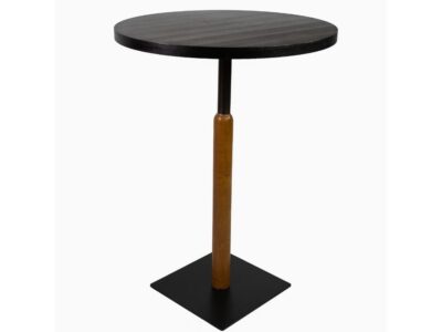 Stehtisch Davos, Durchmesser 80cm, schwarz