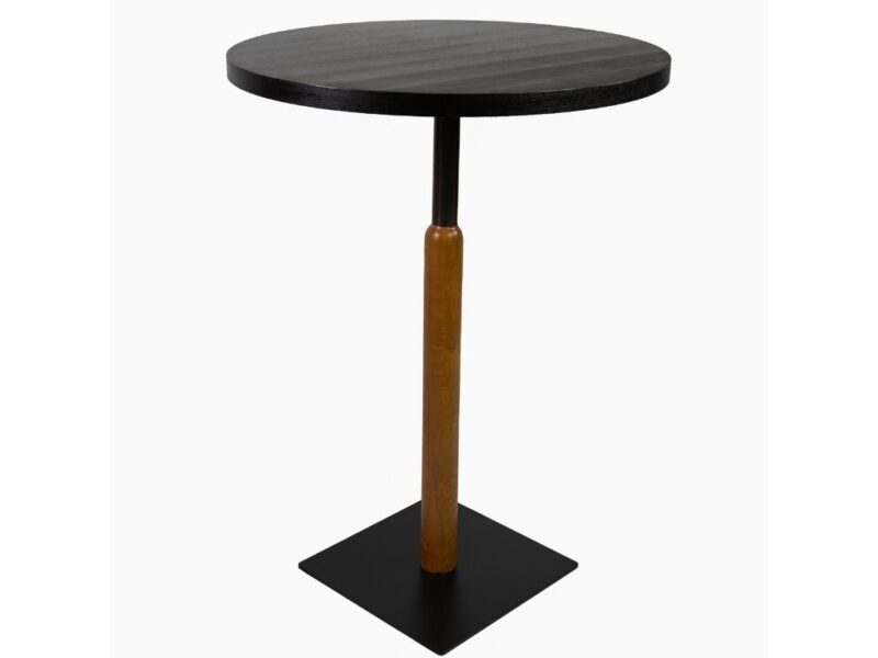 Stehtisch Davos, Durchmesser 80cm, schwarz