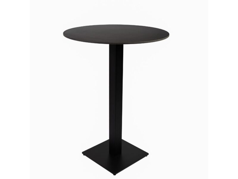 Stehtisch Linz, Platte rund 80 schwarz outdoortauglich