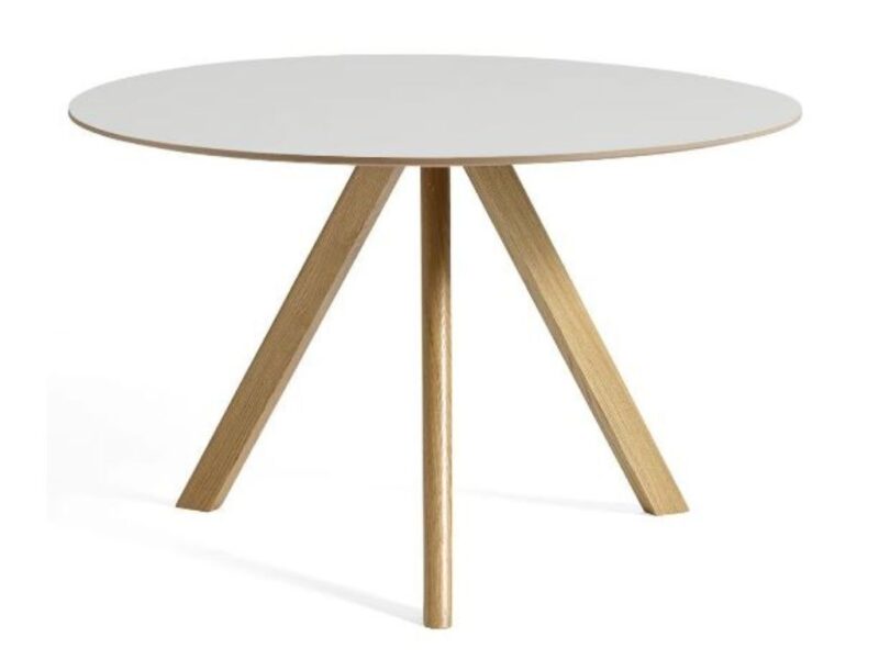 Kaffeehaustisch Kopenhagen, weiß, rund, 80cm