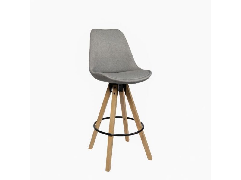 Barhocker Alpin Webstoff grau