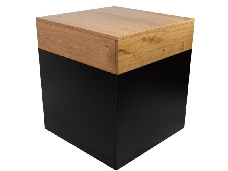 Buffeteckelement 90° schwarz/Wildeiche