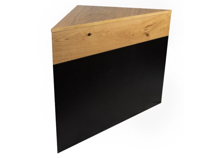 Buffeteckelement 45° schwarz/Wildeiche