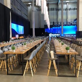 Barhocker Alpin Webstoff grau